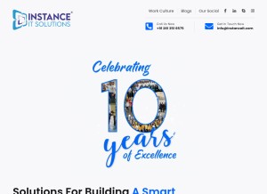 How instanceit.com looks like on a tablet such as an iPad.