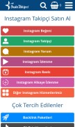 How instatakipci.com looks like on a mobile device such as an iPhone.