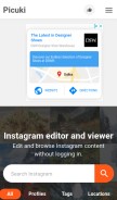 How instazu.com looks like on a mobile device such as an iPhone.