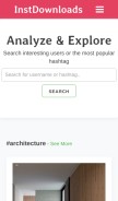How instdownloads.com looks like on a mobile device such as an iPhone.