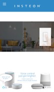 How insteon.com looks like on a mobile device such as an iPhone.