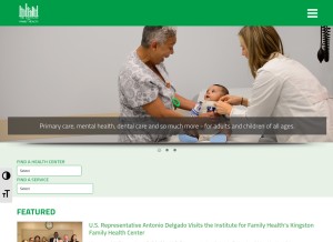 How institute.org looks like on a tablet such as an iPad.