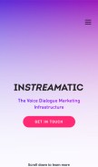 How instreamatic.com looks like on a mobile device such as an iPhone.