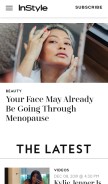 How instyle.com looks like on a mobile device such as an iPhone.