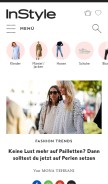 How instyle.de looks like on a mobile device such as an iPhone.