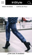 How instyle.es looks like on a mobile device such as an iPhone.