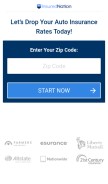 How insurednation.com looks like on a mobile device such as an iPhone.