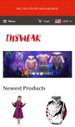 How inswear.com looks like on a mobile device such as an iPhone.