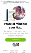 How intego.com looks like on a mobile device such as an iPhone.