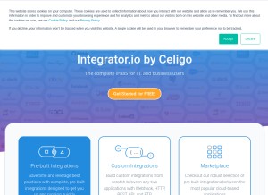 How integrator.io looks like on a tablet such as an iPad.