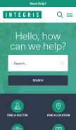 How integrisok.com looks like on a mobile device such as an iPhone.