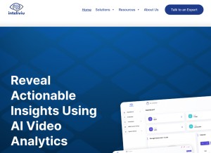 How inteliviu.com looks like on a tablet such as an iPad.