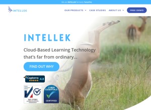 How intellek.io looks like on a tablet such as an iPad.