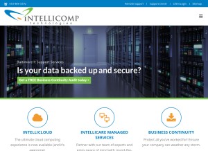 How intellicomp.net looks like on a tablet such as an iPad.