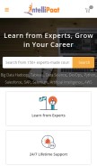 How intellipaat.com looks like on a mobile device such as an iPhone.