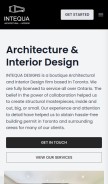 How intequa.ca looks like on a mobile device such as an iPhone.