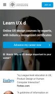 How interaction-design.org looks like on a mobile device such as an iPhone.