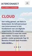 How interconnect.nl looks like on a mobile device such as an iPhone.