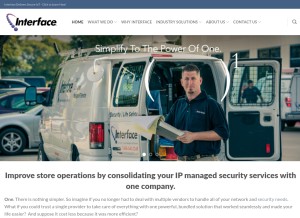 How interfacesys.com looks like on a tablet such as an iPad.