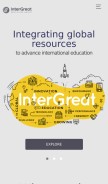 How intergreat.com looks like on a mobile device such as an iPhone.