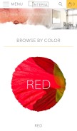 How interiaart.com looks like on a mobile device such as an iPhone.
