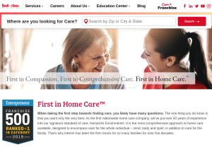 How interimhealthcare.com looks like on a tablet such as an iPad.