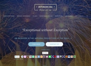 How interiorera.in looks like on a tablet such as an iPad.