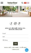 How interline.com.vn looks like on a mobile device such as an iPhone.