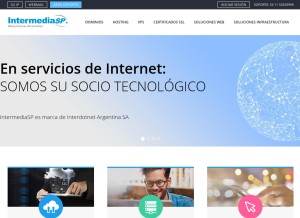 How intermediasp.com looks like on a tablet such as an iPad.