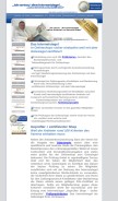 How internet-siegel.net looks like on a mobile device such as an iPhone.