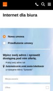 How internetdsl.pl looks like on a mobile device such as an iPhone.
