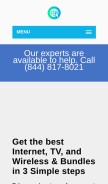 How internetinmyzipcode.com looks like on a mobile device such as an iPhone.