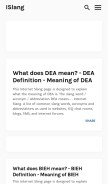 How internetslang.com looks like on a mobile device such as an iPhone.
