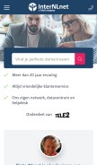 How internl.net looks like on a mobile device such as an iPhone.