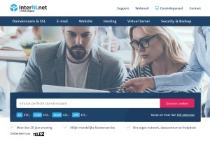 How internl.net looks like on a tablet such as an iPad.