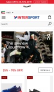How intersport.com.kw looks like on a mobile device such as an iPhone.