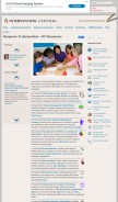 How interventioncentral.org looks like on a mobile device such as an iPhone.