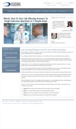 How interviewsuccessformula.com looks like on a mobile device such as an iPhone.