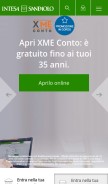 How intesasanpaolo.com looks like on a mobile device such as an iPhone.