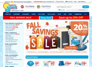 How intheswim.com looks like on a tablet such as an iPad.