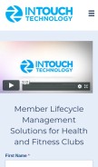 How intouchfollowup.com looks like on a mobile device such as an iPhone.
