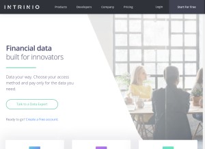 How intrinio.com looks like on a tablet such as an iPad.