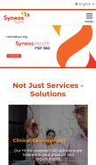 How inventivhealth.com looks like on a mobile device such as an iPhone.