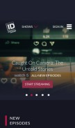 How investigationdiscovery.com looks like on a mobile device such as an iPhone.