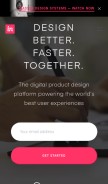 How invisionapp.com looks like on a mobile device such as an iPhone.