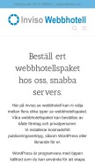 How inviso.se looks like on a mobile device such as an iPhone.