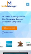 How invitemanager.com looks like on a mobile device such as an iPhone.