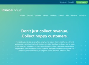How invoicecloud.net looks like on a tablet such as an iPad.