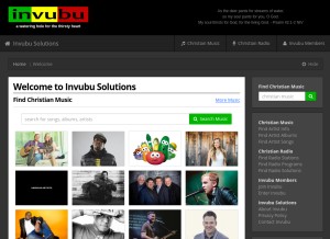 How invubu.com looks like on a tablet such as an iPad.