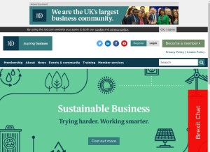 How iod.com looks like on a tablet such as an iPad.
